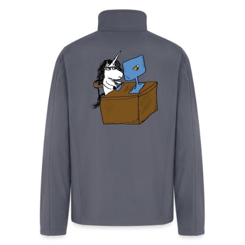 Kaede the Unicorn a the office - Men’s Soft Shell Jacket