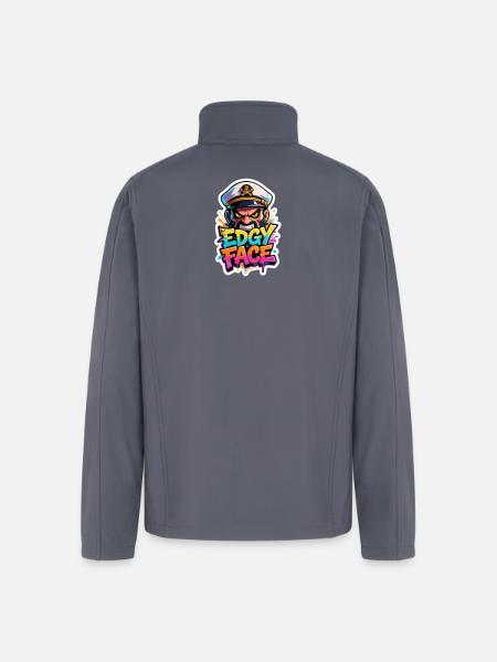 Edgy Face Sailor - Men’s Soft Shell Jacket - gray