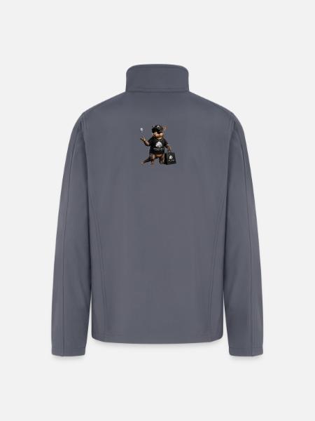 Coin armadillo LLC Tee - Men’s Soft Shell Jacket - gray