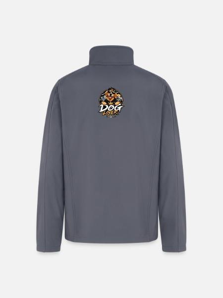 Royal Dog Love Graphic - Men’s Soft Shell Jacket - gray