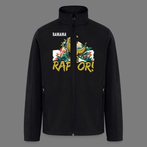 Funny Banana Raptor T-Rex Design - Men’s Soft Shell Jacket