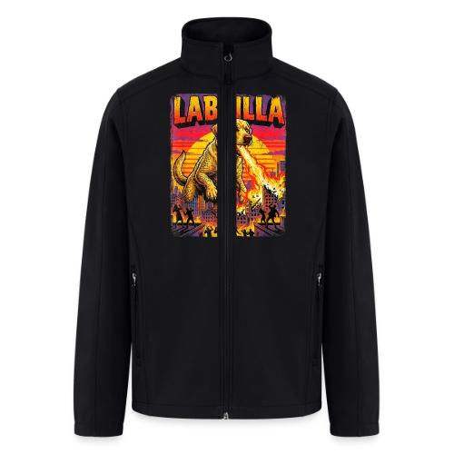 Labzilla Giant Yellow Labrador Monster Tee - Men’s Soft Shell Jacket