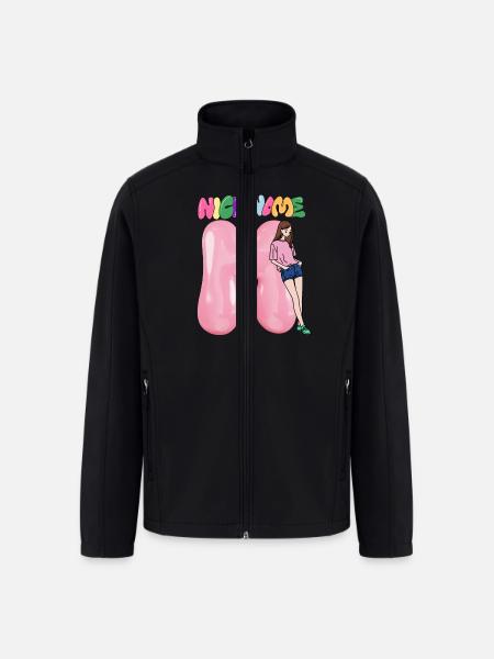 Nick Name M - Men’s Soft Shell Jacket - black
