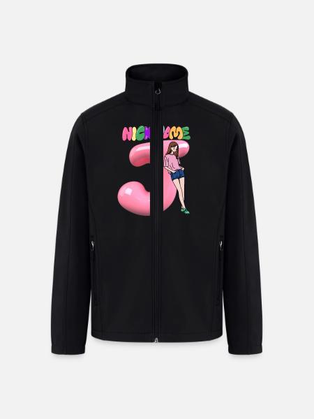 Nick Name J - Men’s Soft Shell Jacket - black