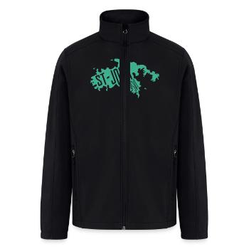 st john usvi lite - Men’s Soft Shell Jacket - black - Front