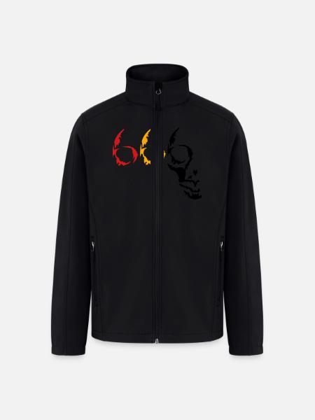 666 skull v2 (© alteerian) - Men’s Soft Shell Jacket - black