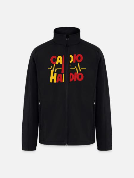 Cardio is Hardio - Men’s Soft Shell Jacket - black