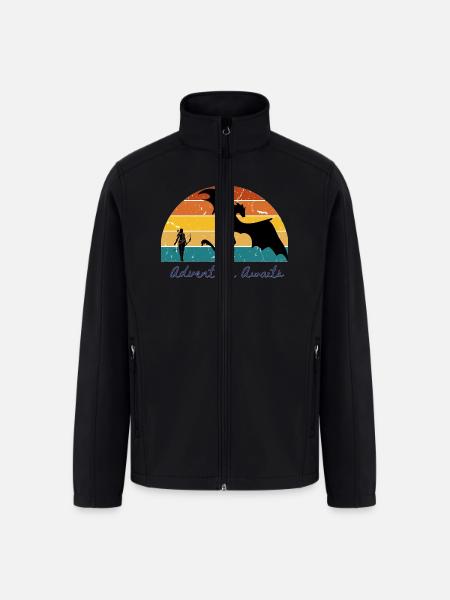 Adventure Awaits Fantasy - Men’s Soft Shell Jacket - black
