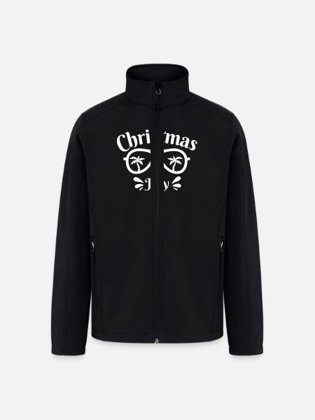 Christmas in July - Men’s Soft Shell Jacket - black