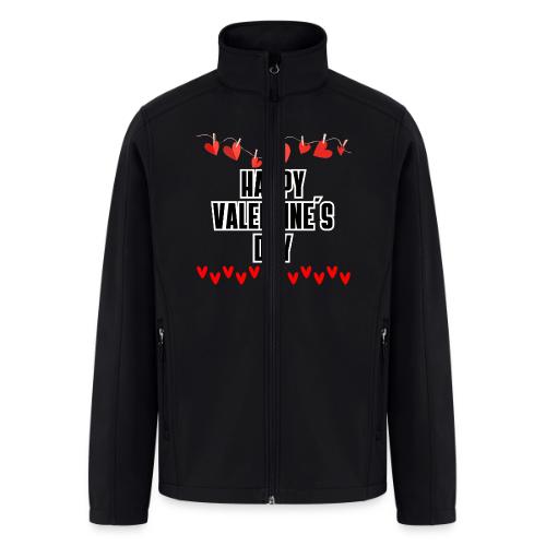 Design Expresses Love, Vibrant Lines of Much Love - Men’s Soft Shell Jacket