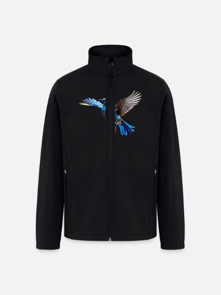 Beautiful bird - Men’s Soft Shell Jacket - black