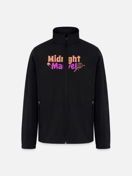 Midnight Marvel - Men’s Soft Shell Jacket - black