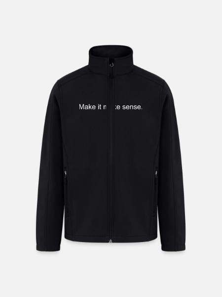 Make it make sense - Men’s Soft Shell Jacket - black