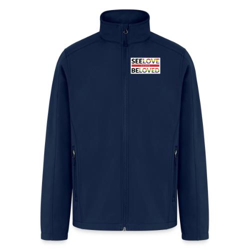 FUMCSD See Love, Be Loved: white design background - Men’s Soft Shell Jacket