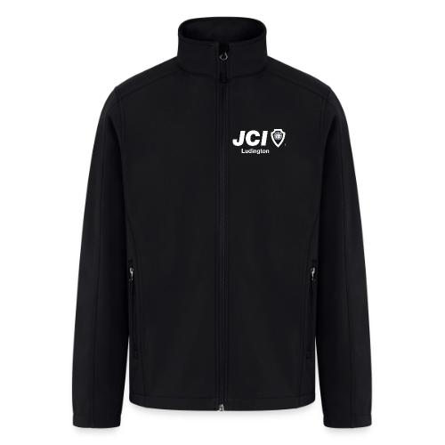 JCI Ludington Logo WHITE - Men’s Soft Shell Jacket