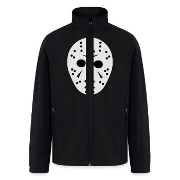 Hockey Mask - Men’s Soft Shell Jacket - black - Front