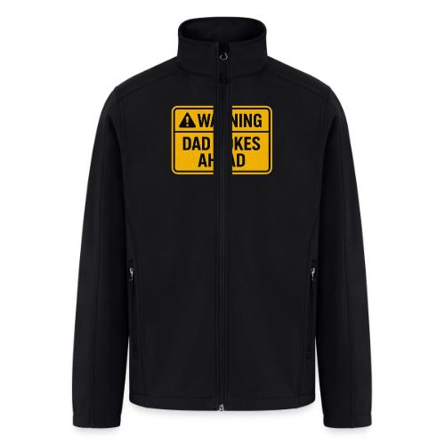 Fathers Day Gift Warning Dad Jokes Ahead T-Shirt - Men’s Soft Shell Jacket