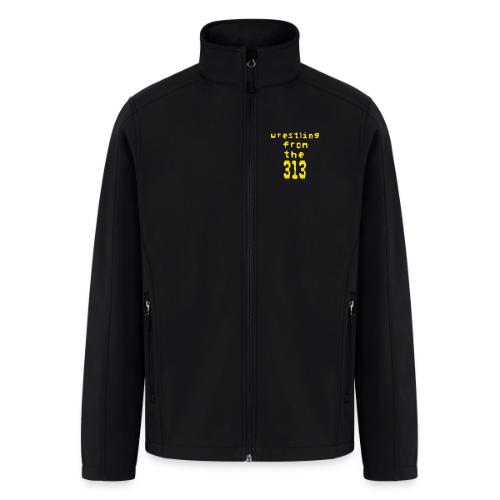 Wrestling from the 313 (yellow) - Men’s Soft Shell Jacket