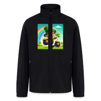Saint Patrick's Day - Men’s Soft Shell Jacket - black - Front