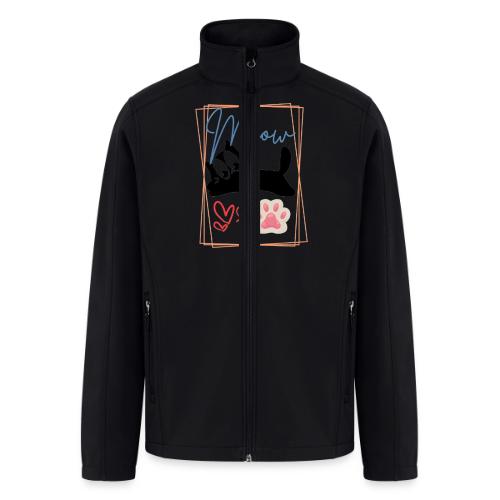 Meow Cat Paw Cute Kitty Lover Design - Men’s Soft Shell Jacket