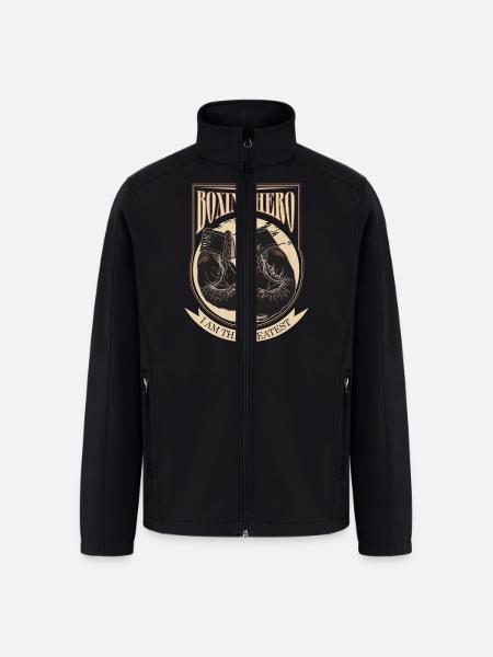 Boxing Hero - i am the greatest - Men’s Soft Shell Jacket - black