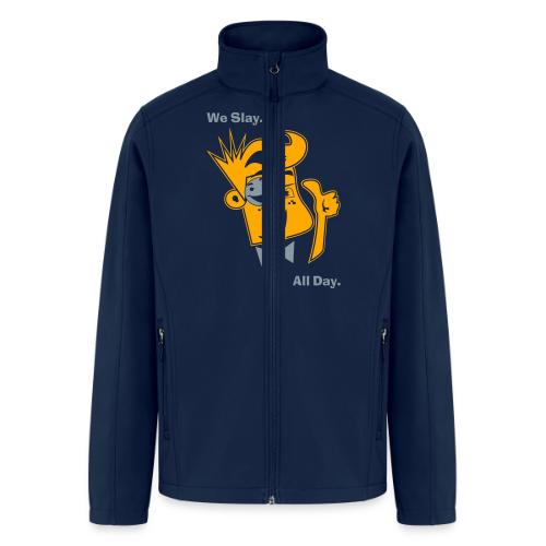 We Slay All Day Shiny Shirt Metallic Silver & Gold - Men’s Soft Shell Jacket