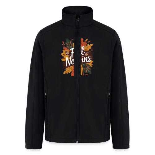 Fall New-Ins Autumn Leaves Acorn Seasonal Outfit - Men’s Soft Shell Jacket