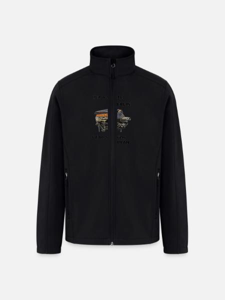 Ode to Rolls Royce Merlin Engine - Men’s Soft Shell Jacket - black