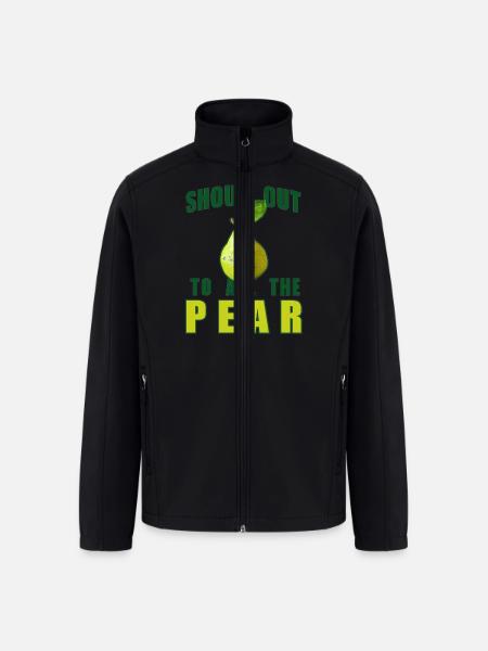 Shout Out To All The Pear - Men’s Soft Shell Jacket - black