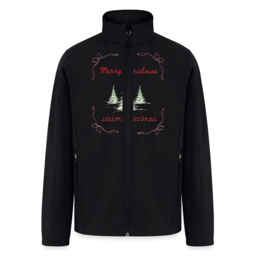 Beautiful Green Christmas Tree Graphic - Men’s Soft Shell Jacket