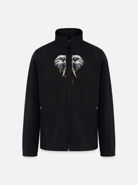 Golden Elephant - Men’s Soft Shell Jacket - black