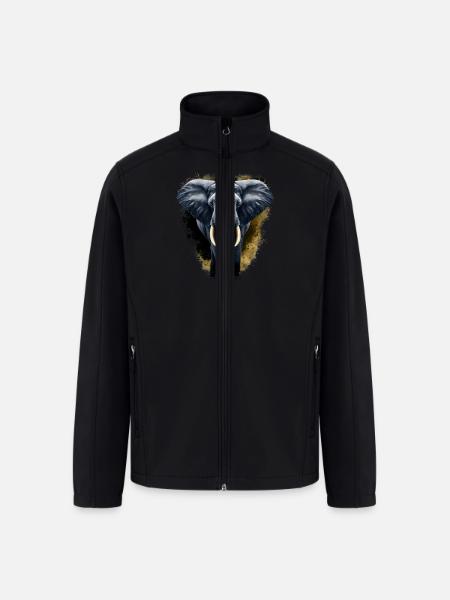 Golden Elephant - Men’s Soft Shell Jacket - black
