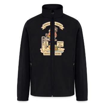 Anxious but Trying - Men’s Soft Shell Jacket - black - Front