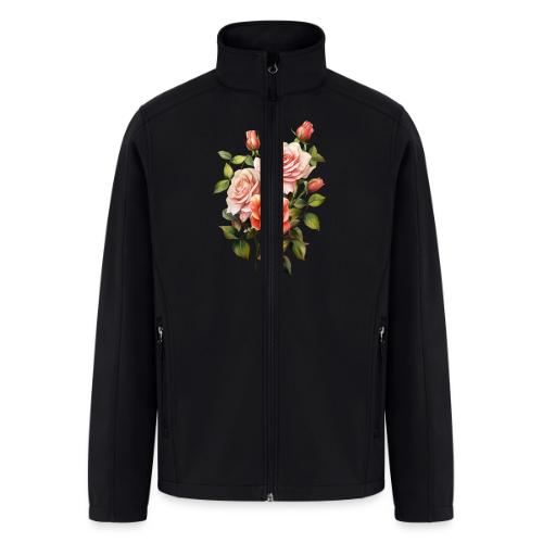 Pink Roses - Men’s Soft Shell Jacket