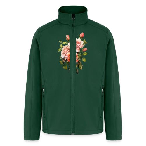 Pink Roses - Men’s Soft Shell Jacket
