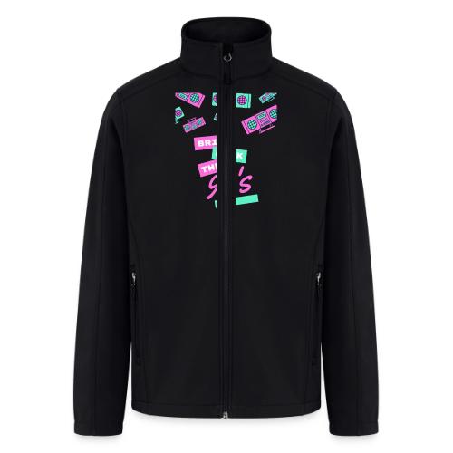 Bring Back The 90s Nostalgia Design| Retro 90s Art - Men’s Soft Shell Jacket