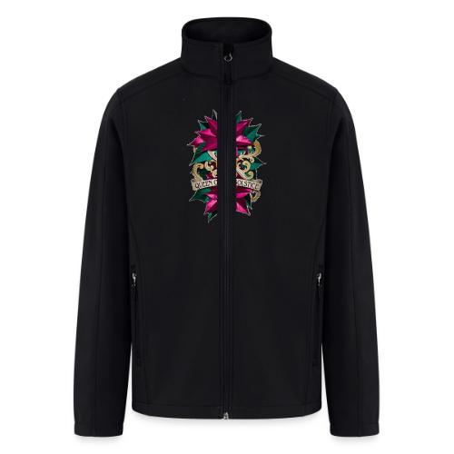 Queen of the Solstice Poinsettia T-Shirt - Men’s Soft Shell Jacket