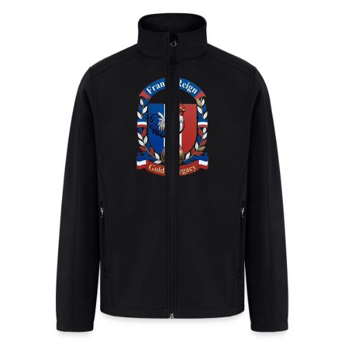 France Rooster Reign T-Shirt, Tricolore Pride Gift - Men’s Soft Shell Jacket