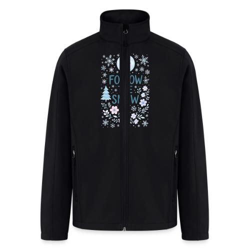 Follow the Snow – Cozy Winter Watercolor - Men’s Soft Shell Jacket