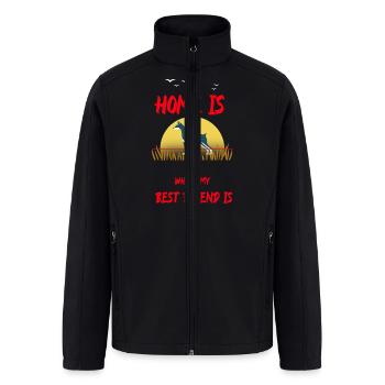 Best Friends - Men’s Soft Shell Jacket - black - Front