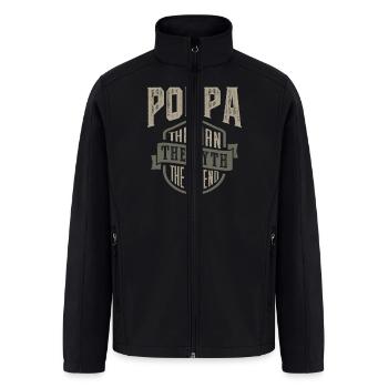 Poppa The Legend - Men’s Soft Shell Jacket - black - Front