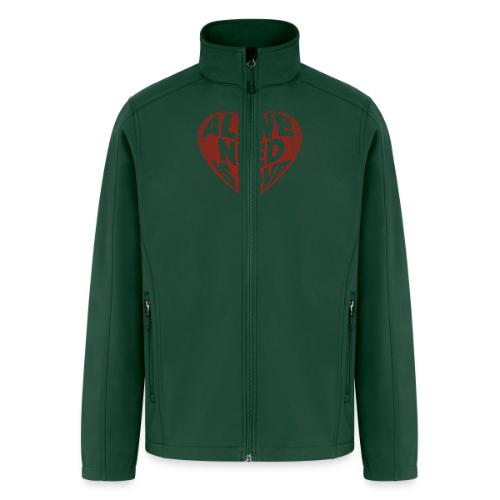 All We Need is Love in Heart - Men’s Soft Shell Jacket