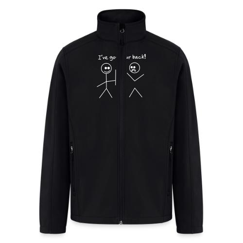 Got Your Back Stick Figure Design - Men’s Soft Shell Jacket