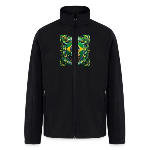 Brazil Jaguar Glory T-Shirt, Flag Pride Badge Gift - Men’s Soft Shell Jacket