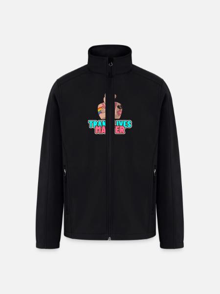 Trans Lives Matter - Men’s Soft Shell Jacket - black