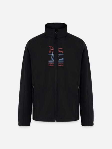 Dufresne and Redding Fishing Charters - Men’s Soft Shell Jacket - black