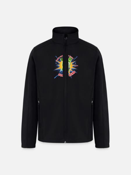 Funny Lucky Gummy Bear - Men’s Soft Shell Jacket - black