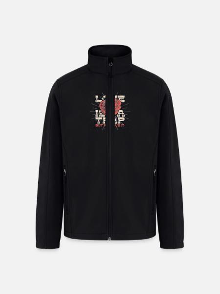Love Is A Trap - Men’s Soft Shell Jacket - black