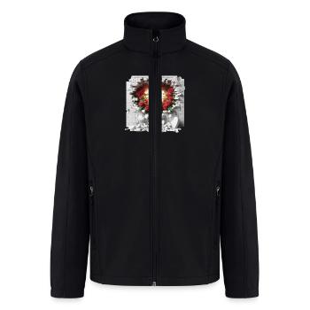Eternal Embrace Ensemble - Men’s Soft Shell Jacket - black - Front