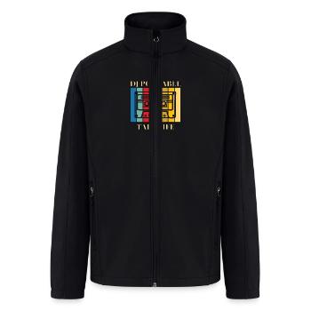 Retro Rhythms: Tape Life - Men’s Soft Shell Jacket - black - Front